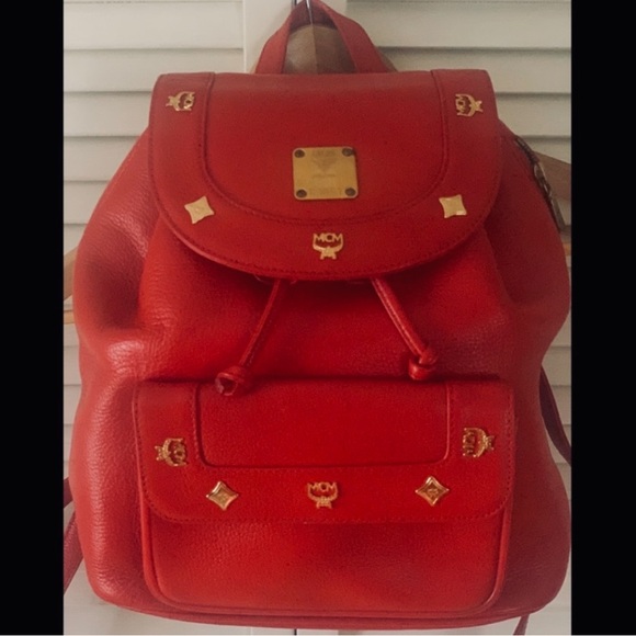 MCM “AUTHENTIC” VINTAGE PEBBLE LEATHER BACKPACK - Picture 16 of 16